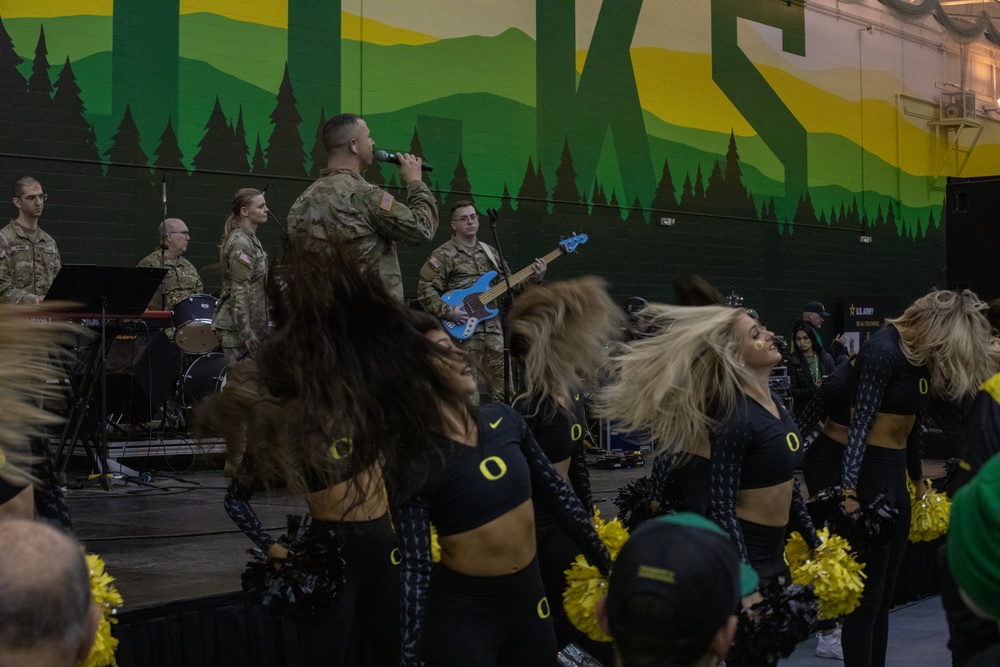 The 234th Army Band performs at University of Oregon