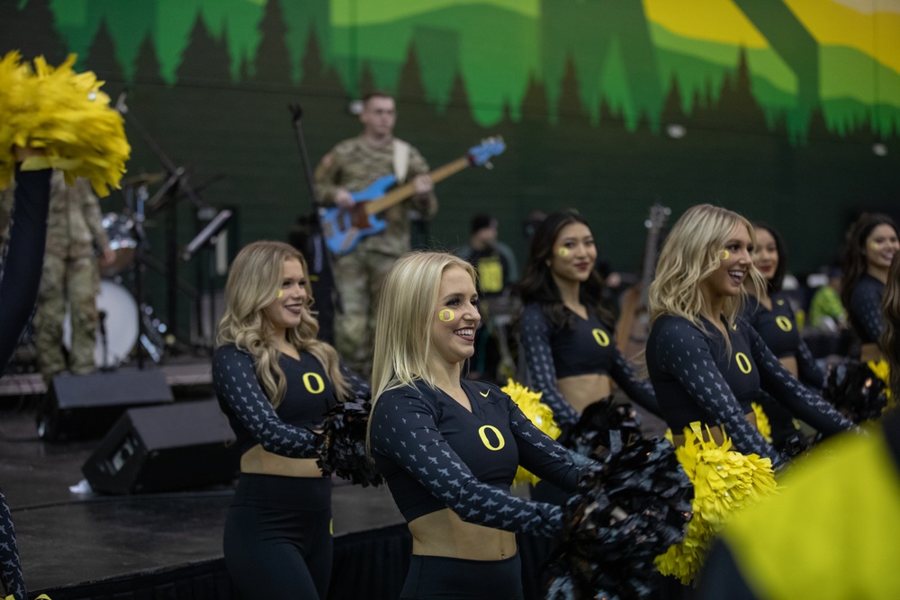 The 234th Army Band performs at University of Oregon