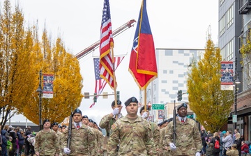 189th CATB Participates in Auburn Veterans Day Parade