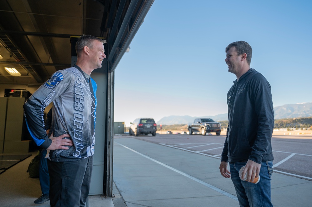 NASCAR's Erik Jones skydives with USAFA Wings of Blue