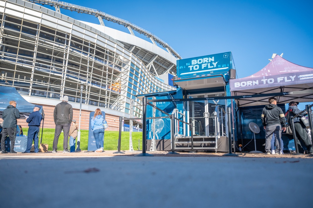 367RCS connect with fans at Air Force vs Army game