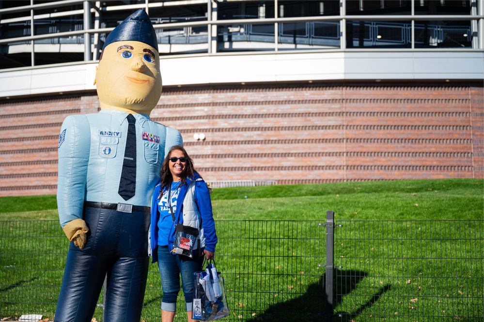 367RCS connect with fans at Air Force vs Army game