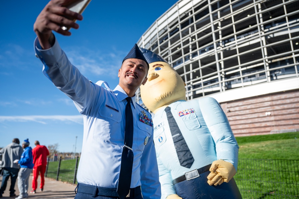 367RCS connect with fans at Air Force vs Army game