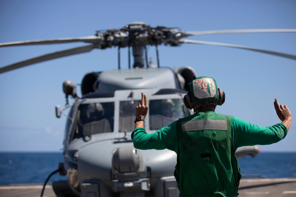 USS William P. Lawrence Flight Operations