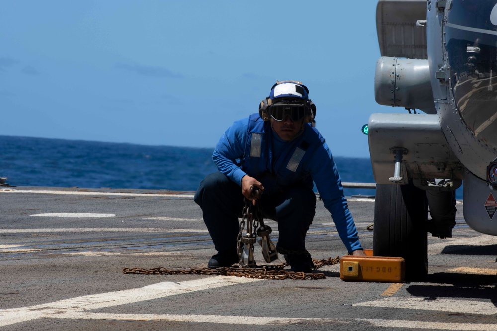 USS William P. Lawrence Flight Operations