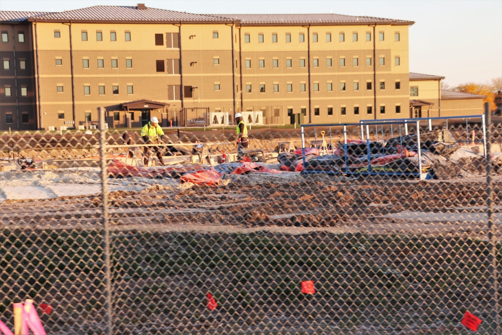 Footprint taking shape during construction of third, $28.08 million barracks at Fort McCoy; project also provides economic impact