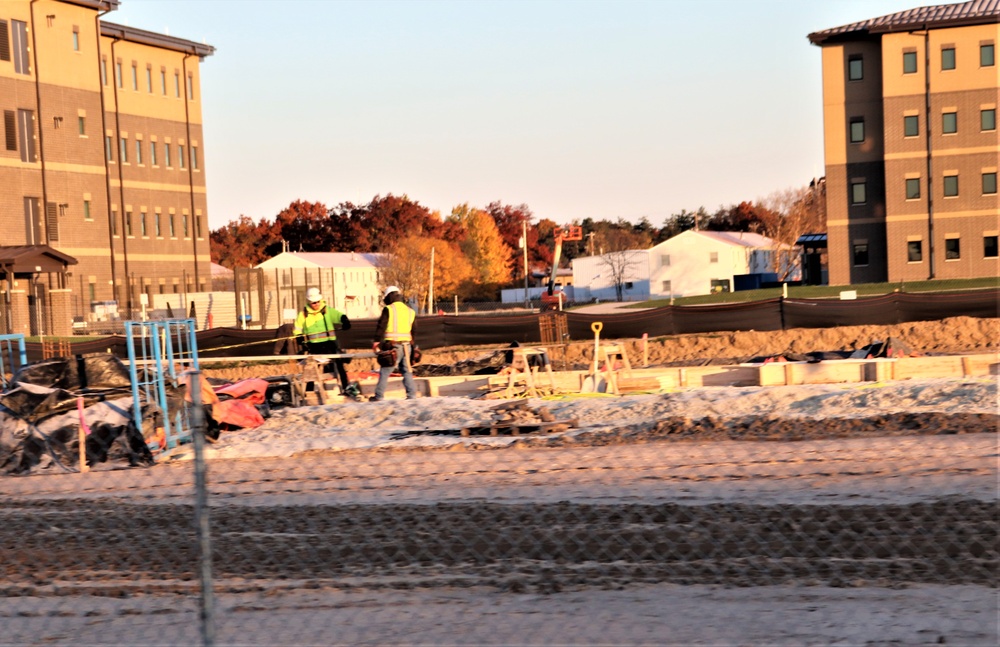 Footprint taking shape during construction of third, $28.08 million barracks at Fort McCoy; project also provides economic impact