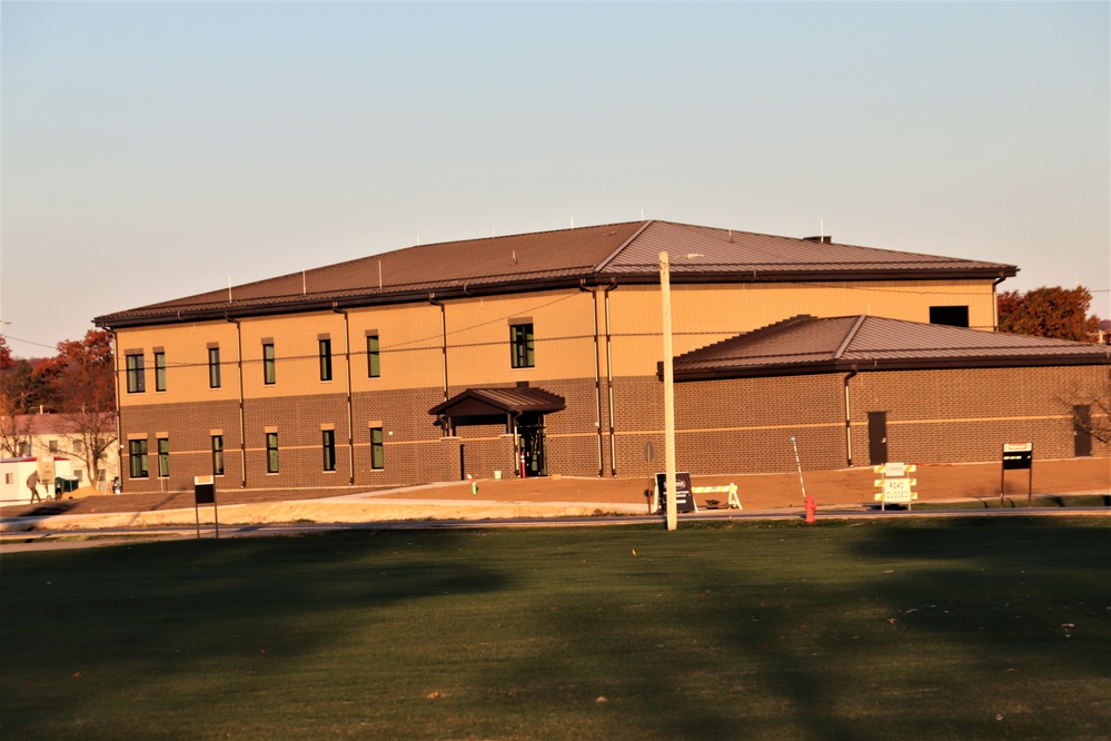 Fort McCoy’s brigade headquarters construction project now 90 percent complete just before Thanksgiving; work continues