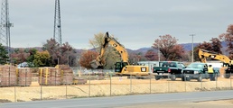 November 2023 construction operations for $28.08 million barracks project at Fort McCoy