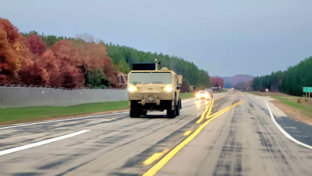 November 2023 training operations at Fort McCoy