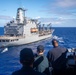 USS Antietam (CG 54) Approaches USNS Big Horn (T-AO 198) Before a Replenishment At Sea
