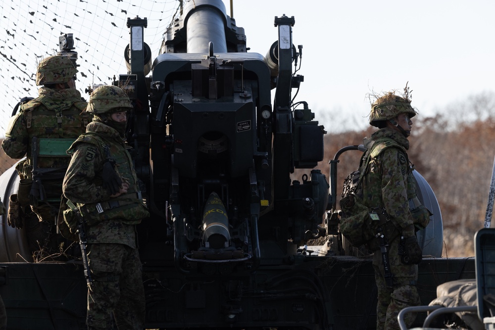 Resolute Dragon 23: JGSDF conduct FH-70 Live-Fire at Yausubetsu