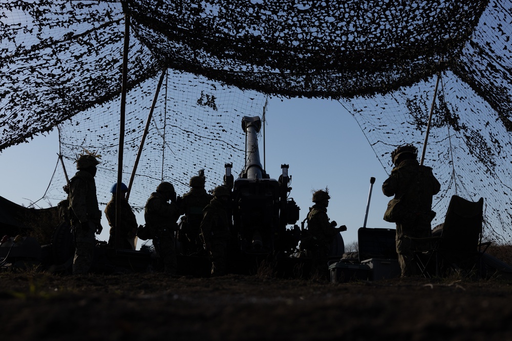 Resolute Dragon 23: JGSDF conduct FH-70 Live-Fire at Yausubetsu