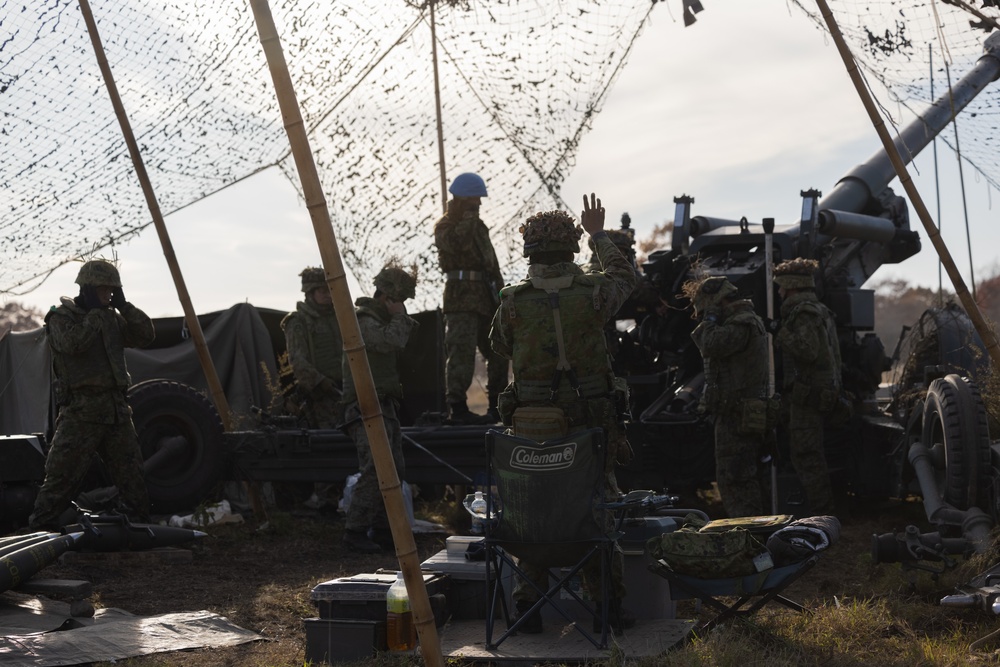 Resolute Dragon 23: JGSDF conduct FH-70 Live-Fire at Yausubetsu