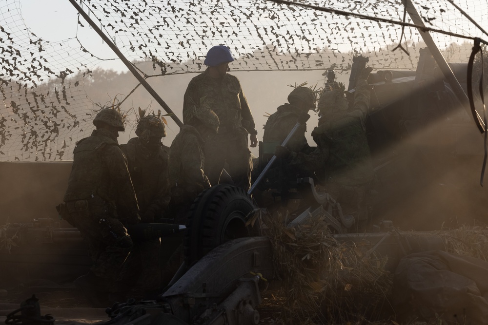 Resolute Dragon 23: JGSDF conduct FH-70 Live-Fire at Yausubetsu