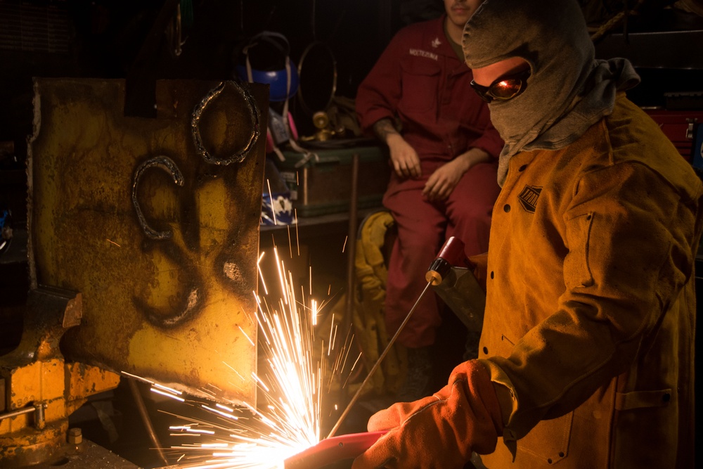 U.S. Navy Sailors participate in DC Olympics aboard USS Ronald Reagan (CVN 76)