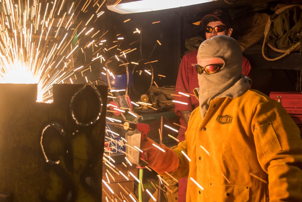 U.S. Navy Sailors participate in DC Olympics aboard USS Ronald Reagan (CVN 76)