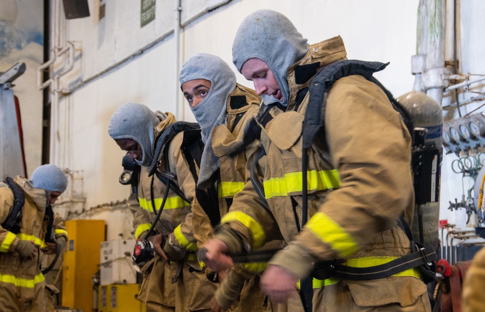 U.S. Navy Sailors participate in DC Olympics aboard USS Ronald Reagan (CVN 76)