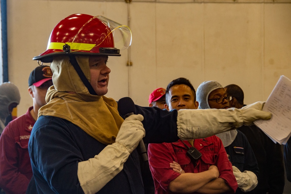 U.S. Navy Sailors participate in DC Olympics aboard USS Ronald Reagan (CVN 76)