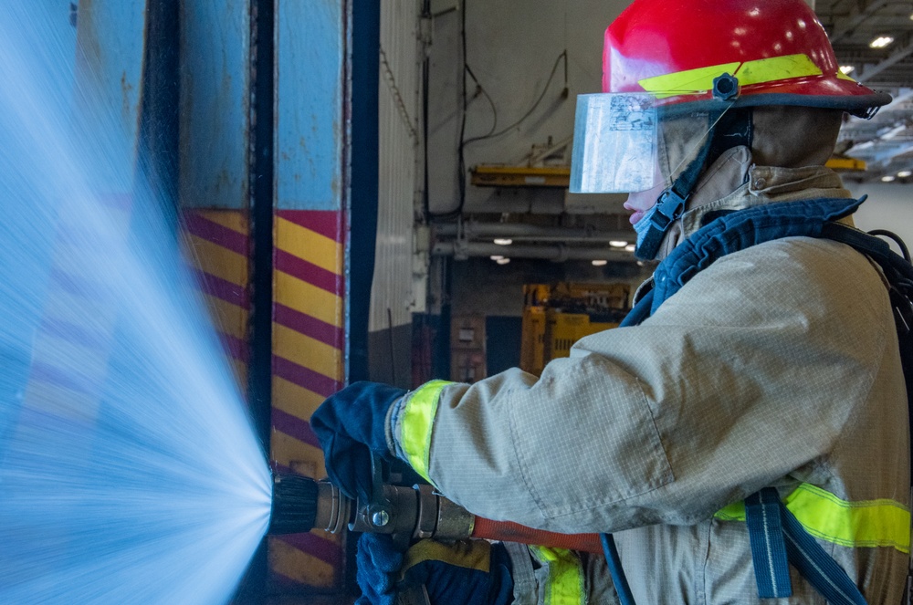 U.S. Navy Sailors participate in DC Olympics aboard USS Ronald Reagan (CVN 76)