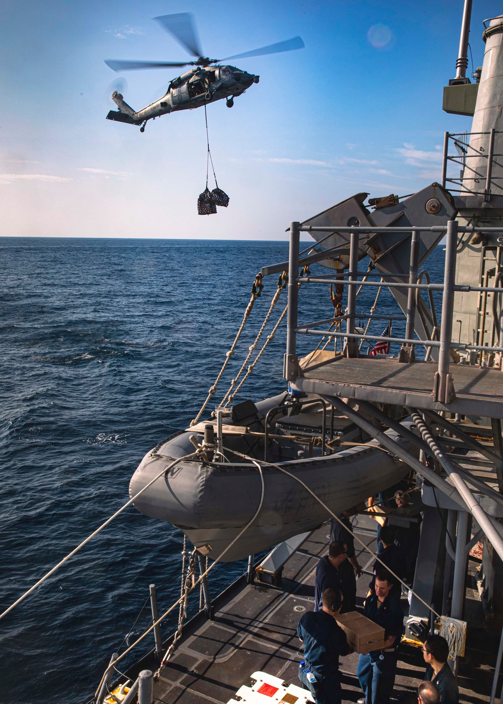 USS Philippine Sea Conducts Vertical Replenishment