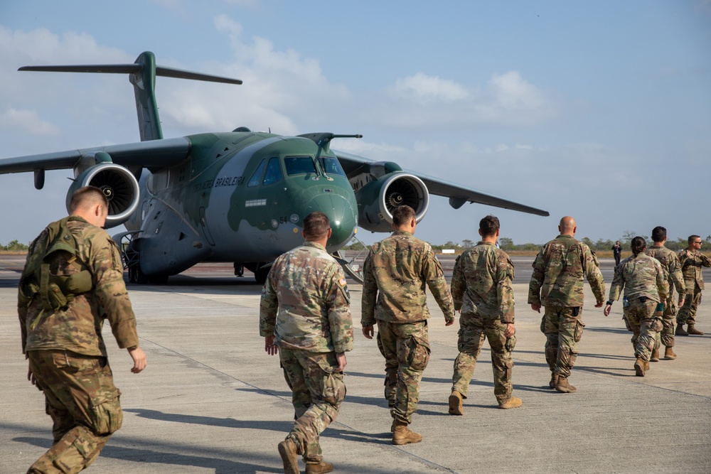 U.S. and Brazilian Soldiers Travel for Phase 3 of SV24