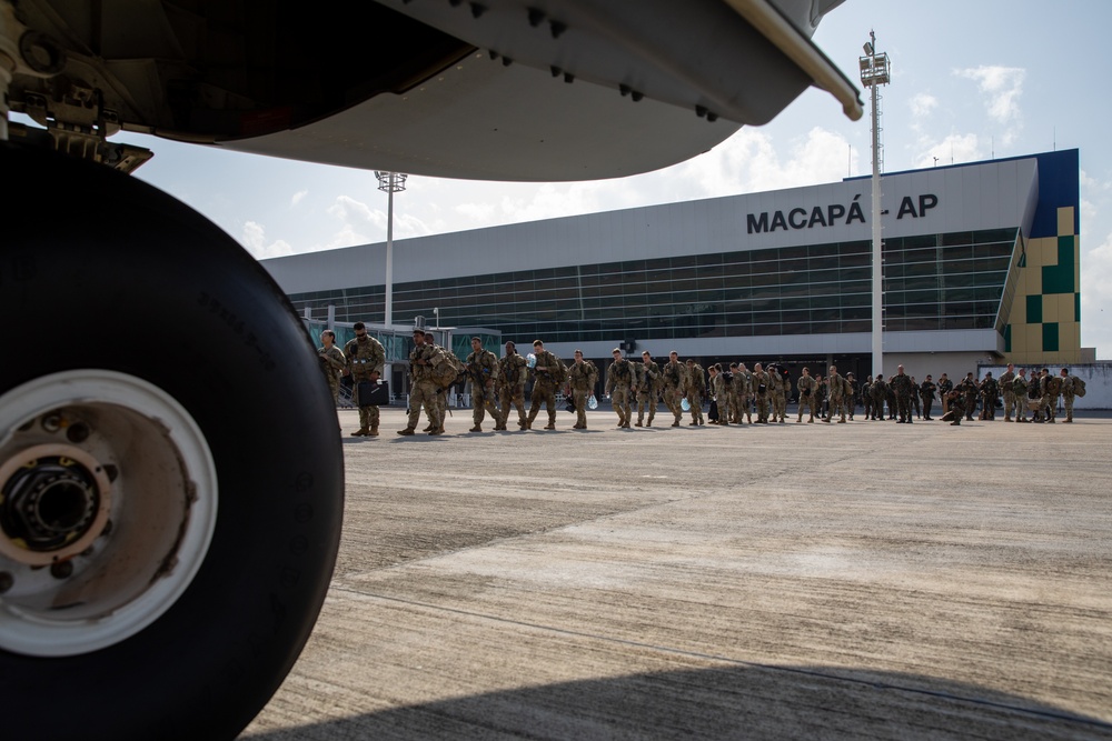 U.S. and Brazilian Soldiers Travel for Phase 3 of SV24