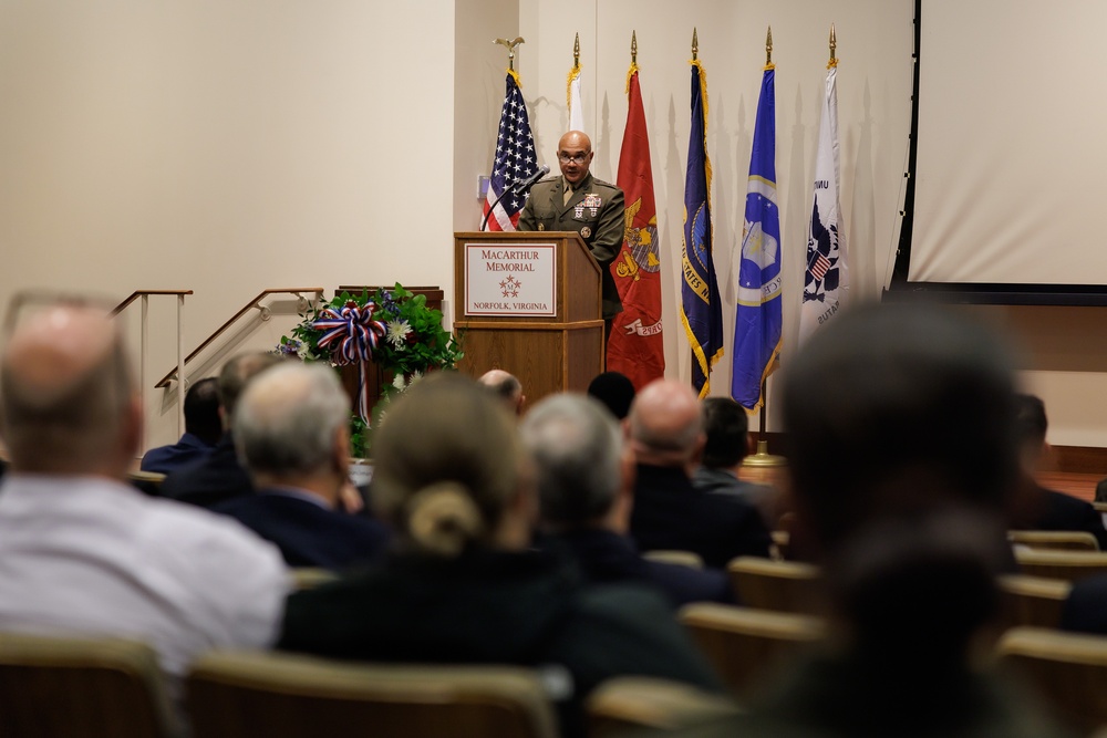 MARFORCOM CG participates in Veterans Day Ceremony