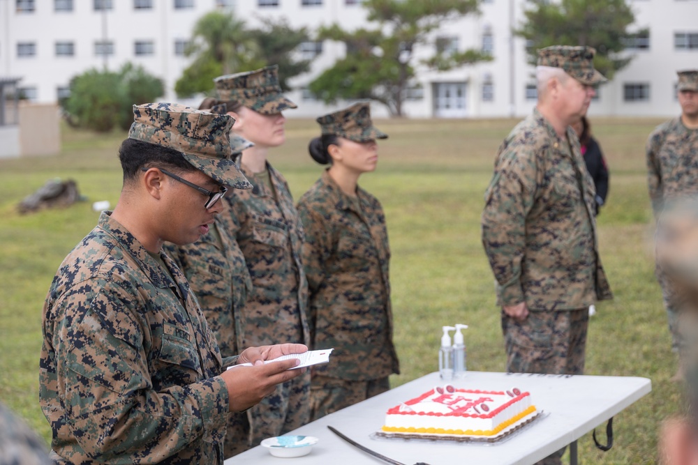 31st MEU Marine Corps Birthday Cake-Cutting Ceremony