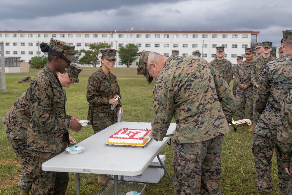 31st MEU Marine Corps Birthday Cake-Cutting Ceremony