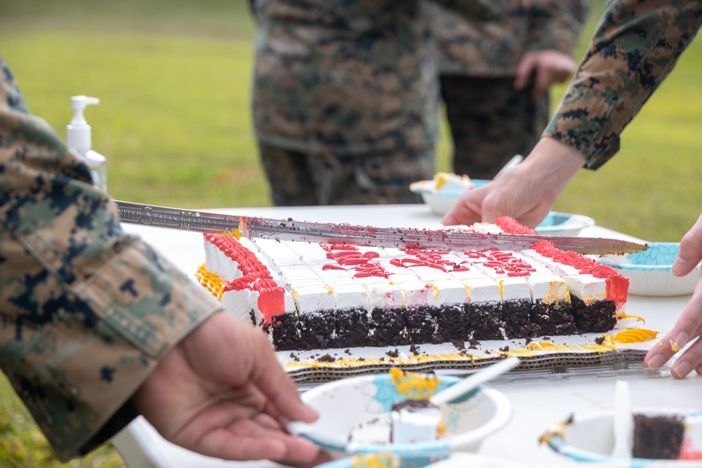 31st MEU Marine Corps Birthday Cake-Cutting Ceremony