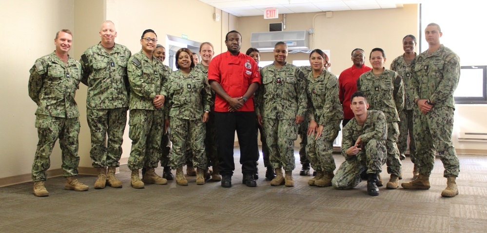 Naval Weapons Station Yorktown's Scudder Hall hosts a promotion ceremony