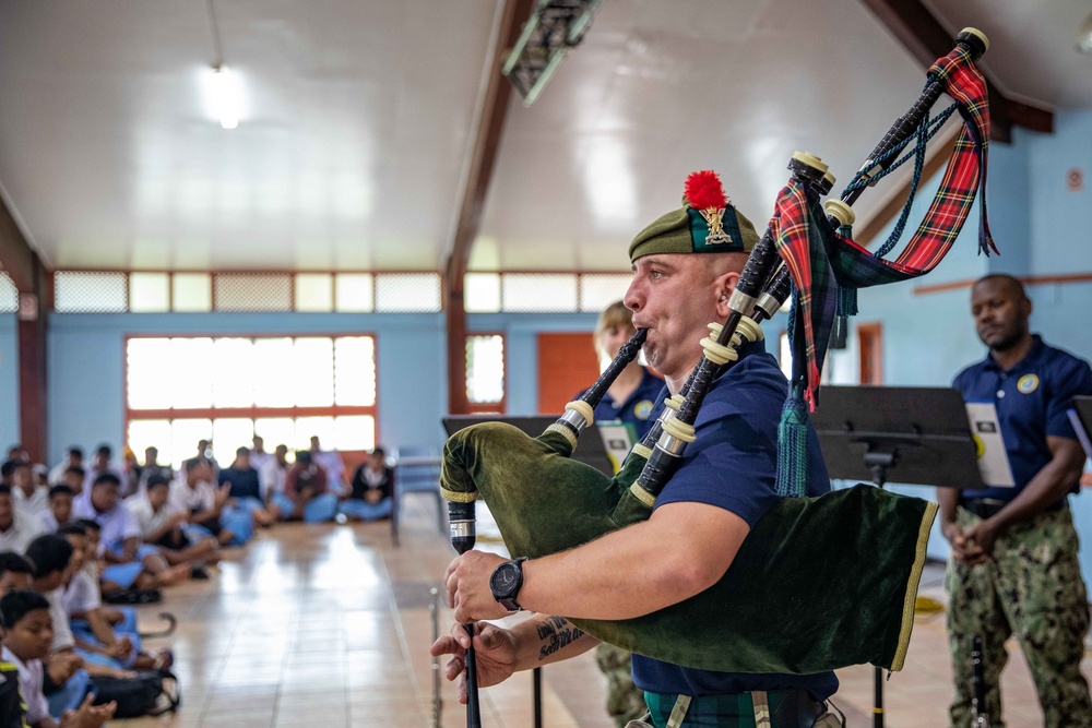 Pacific Partnership 2023 concert at Apifoou College