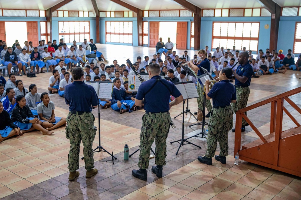 Pacific Partnership 2023 concert at Apifoou College