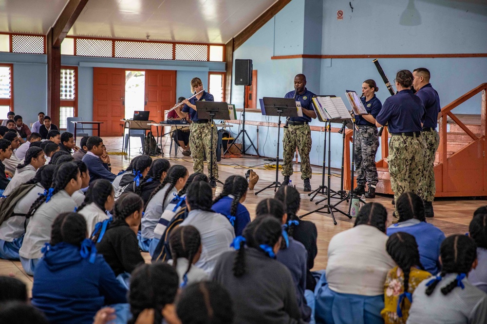 Pacific Partnership 2023 concert at Apifoou College