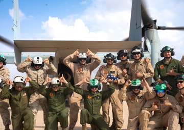 VMM-261 (REIN) Trains at Camp Lemonnier