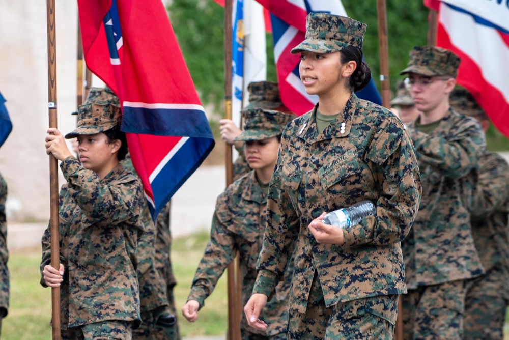 Patriots on parade at Kadena Veterans Day Parade