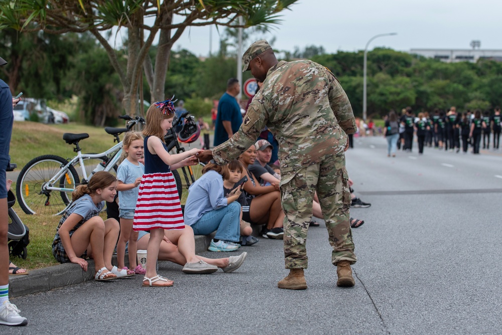 Patriots on parade at Kadena Veterans Day Parade