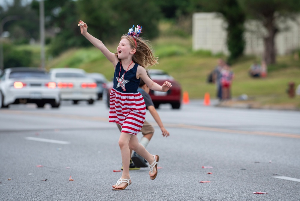 Patriots on parade at Kadena Veterans Day Parade