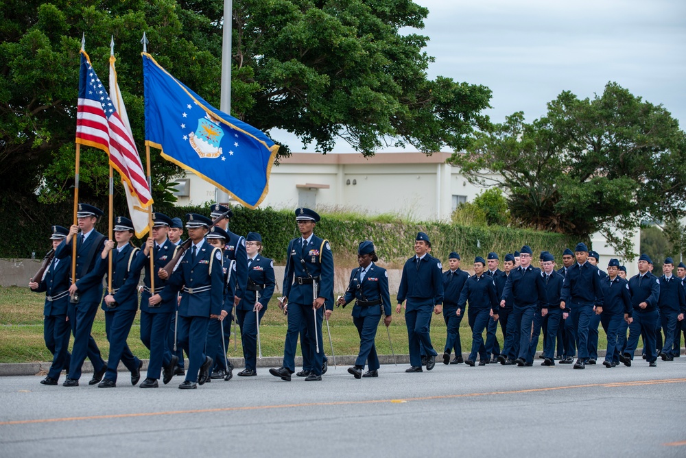 Patriots on parade at Kadena Veterans Day Parade