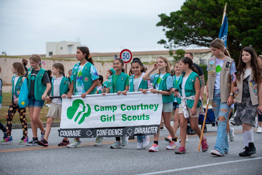 Patriots on parade at Kadena Veterans Day Parade