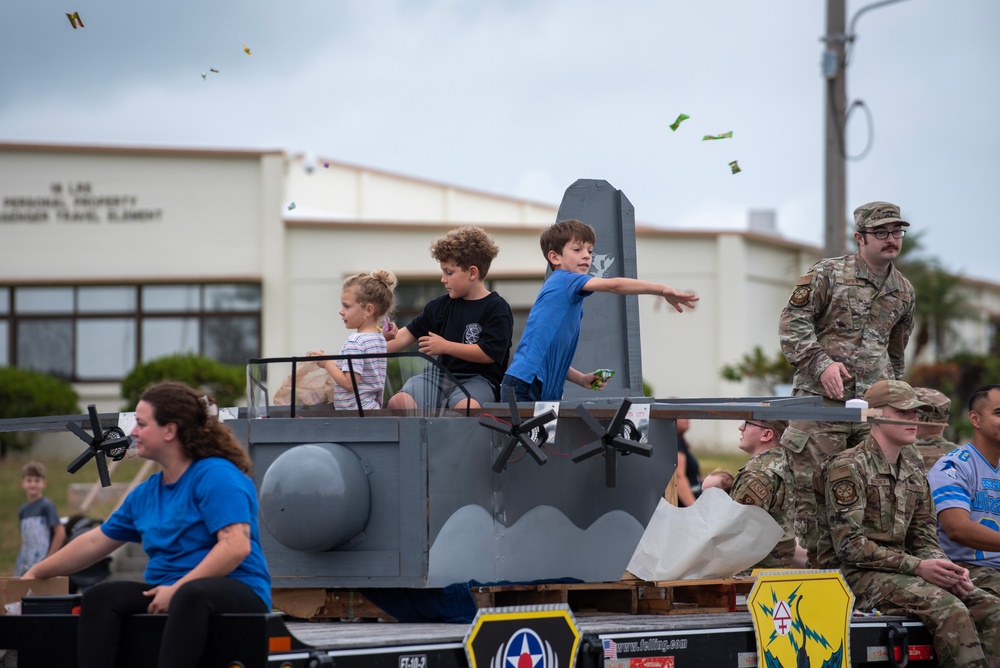 Patriots on parade at Kadena Veterans Day Parade