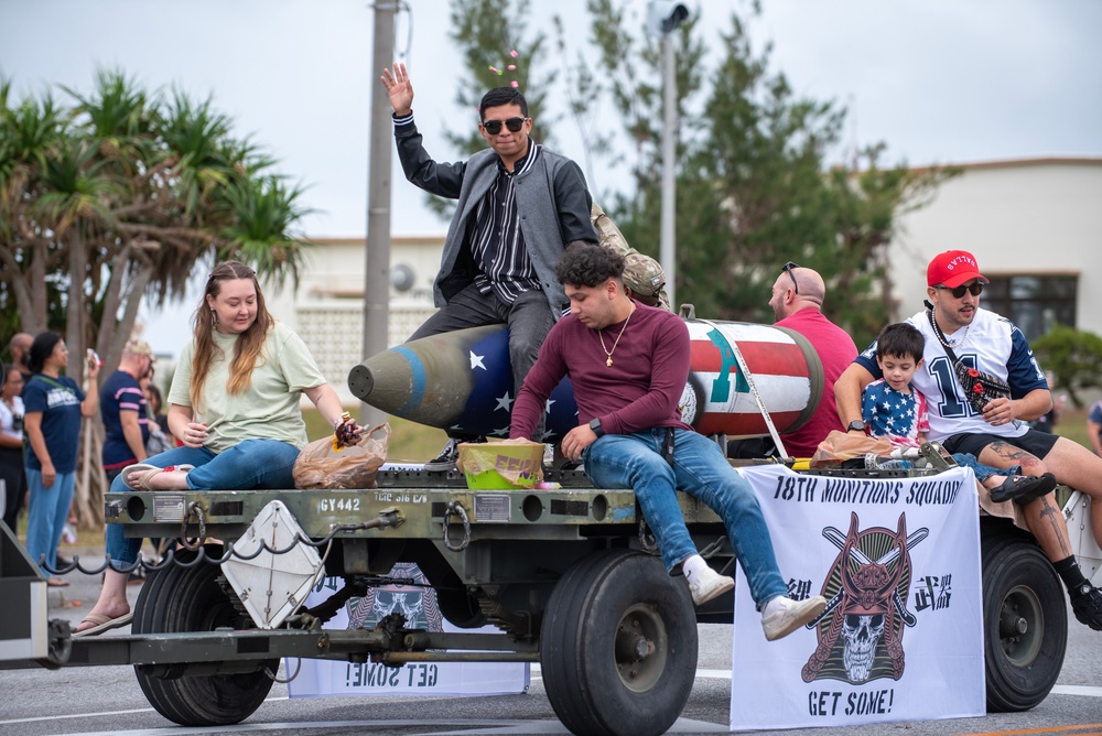 Patriots on parade at Kadena Veterans Day Parade