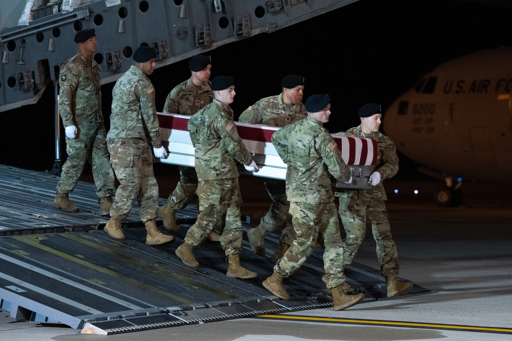 Army Staff Sgt. Tanner W. Grone honored in dignified transfer Nov. 14