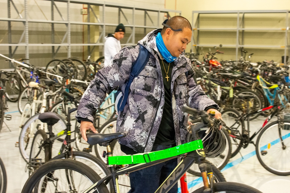 Abandoned Bicycles Find New Owners for Veterans Day