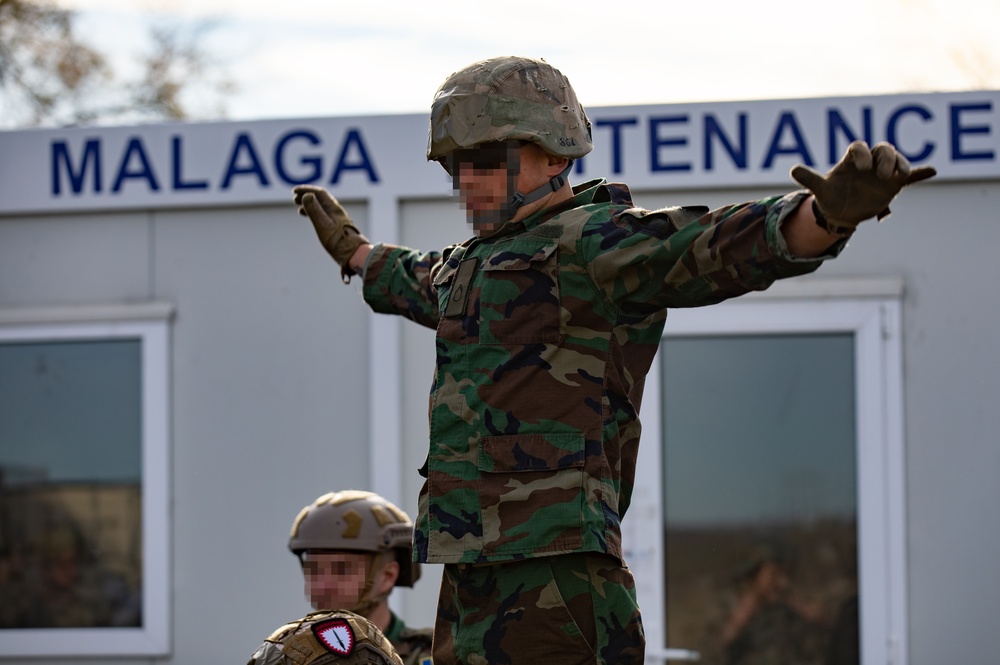 Paratroopers with Special Operations Command Europe jump with partners from Moldova