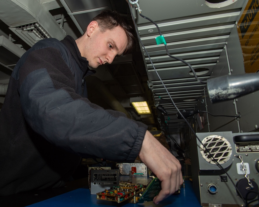 DVIDS - Images - USS Ronald Reagan (CVN 76) Sailors perform daily ...