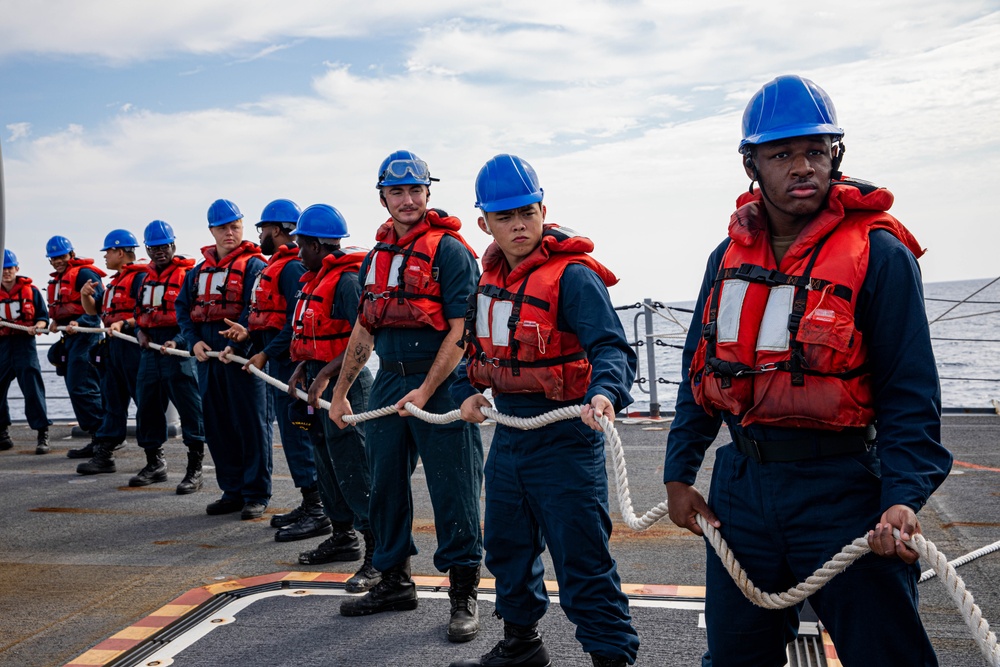 USS Robert Smalls conducts Seamanship training