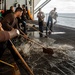 USS Ronald Reagan (CVN 76) conducts hangar bay scrub exercise