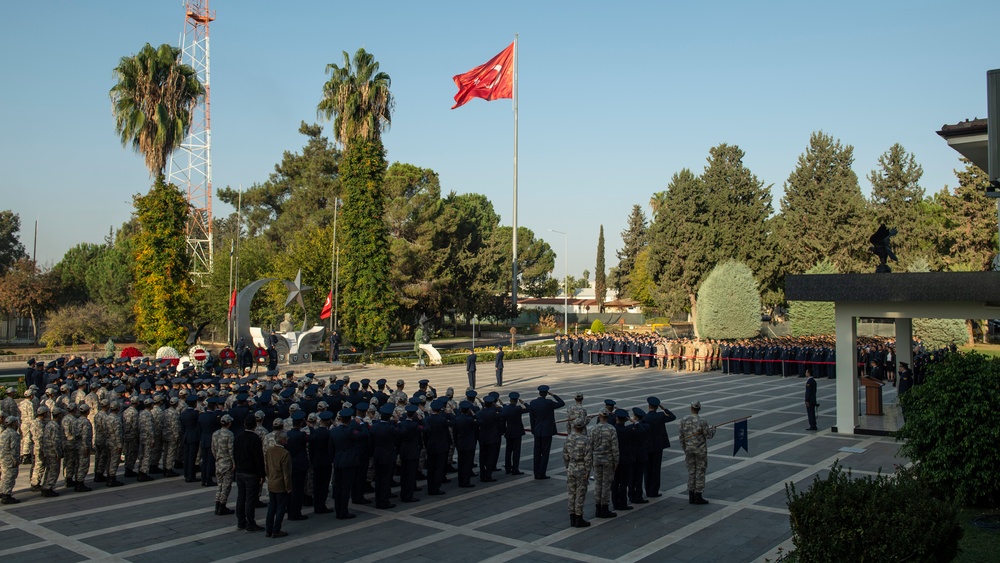 Turkish, US, NATO partners observe Atatürk Memorial Day at Incirlik Air Base